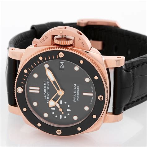 panerai submersible s|panerai submersible 42mm rose gold.